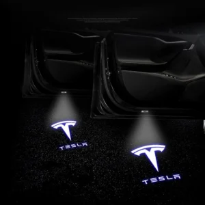 Dør lys med logo TESLA