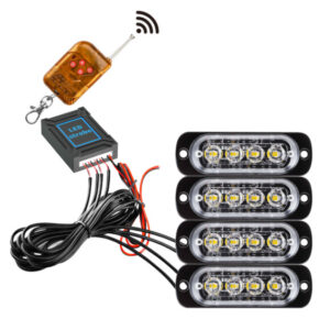 Strobe lys sæt med fjernbetjening