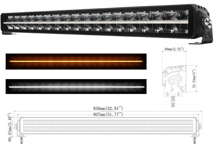 Scan Lumen bliz 32" Led Bar