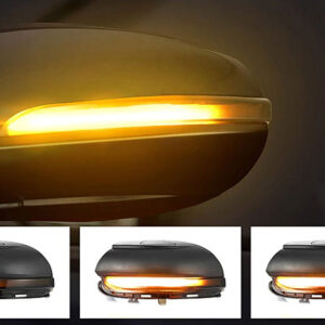 VW Golf 6 Touran 1T Spejl Blinklys Dynamisk Sort
