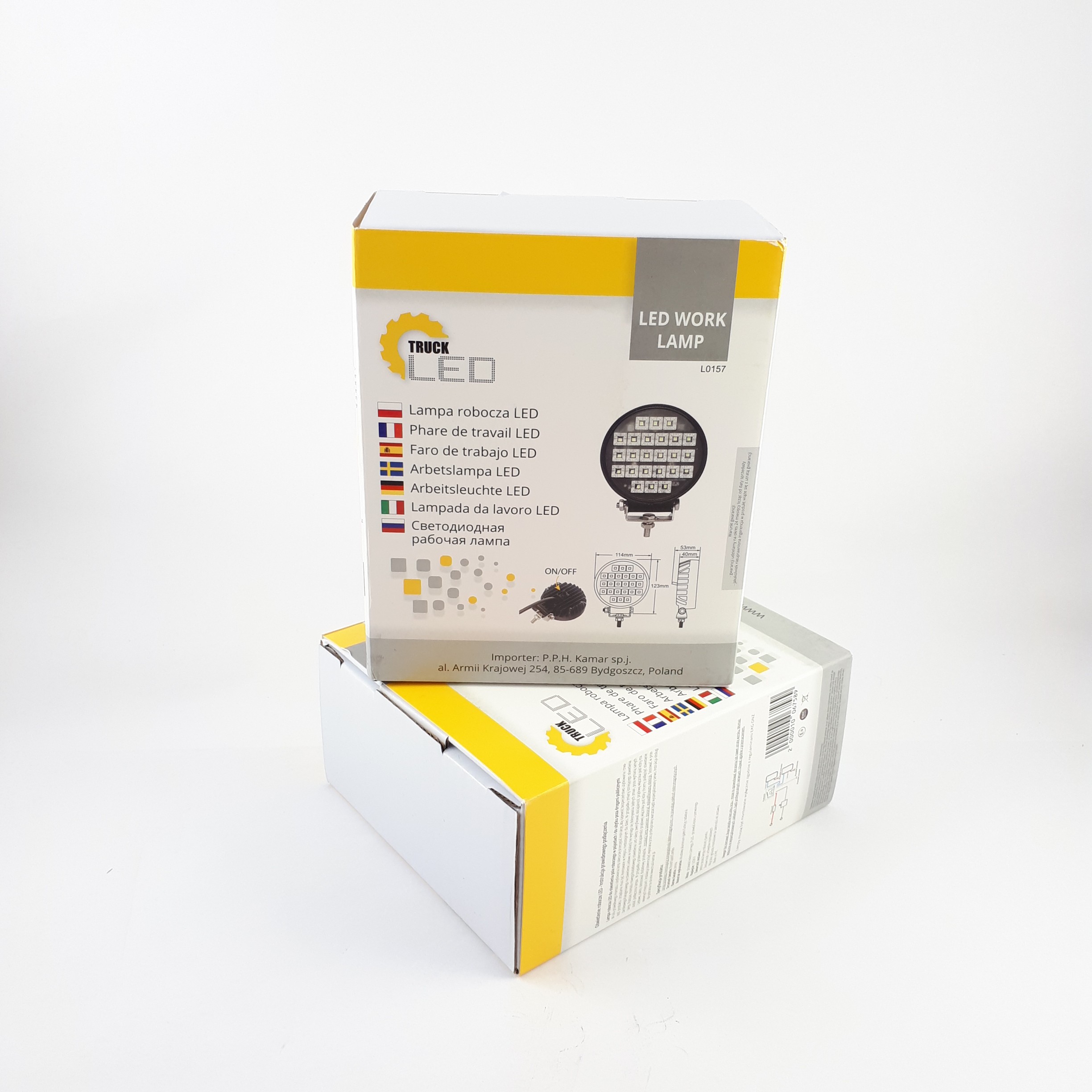 LED-arbejdslys 24x LED rund med kontakt - Billede 7