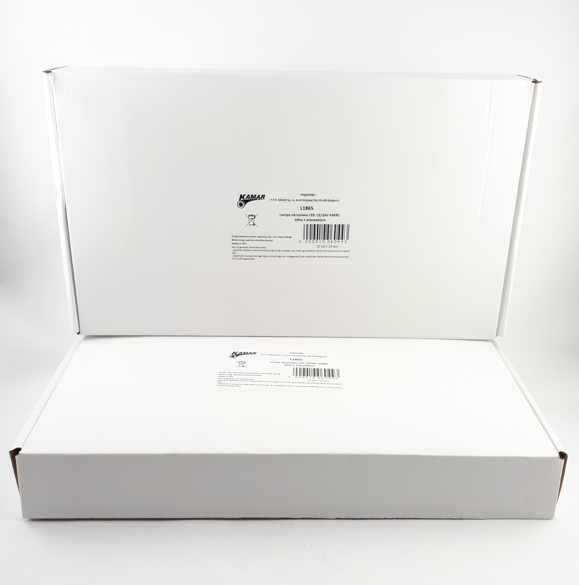 Sidemarkeringslygte LED 12/24 V KMR1 gul med hange - Billede 7