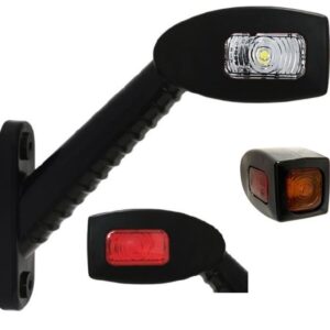 Sidemarkeringslygte KMR8 LED 178 mm 12/24 V venstre