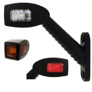Sidemarkeringslygte KMR8 LED 178 mm 12/24 V venstre