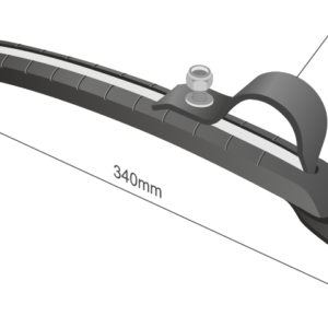 Mudguard håndtag malet sort fi 42