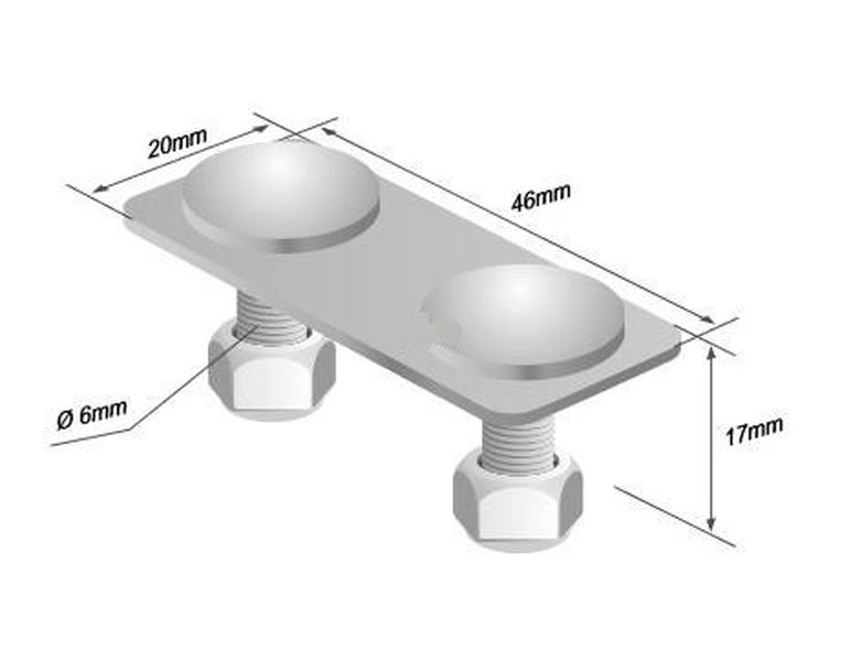Stainless spænde montering