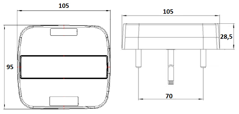LED Baglygte 12/24 V - Billede 6