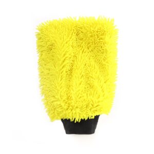 mikrofiber bil vask handske gul KMR3