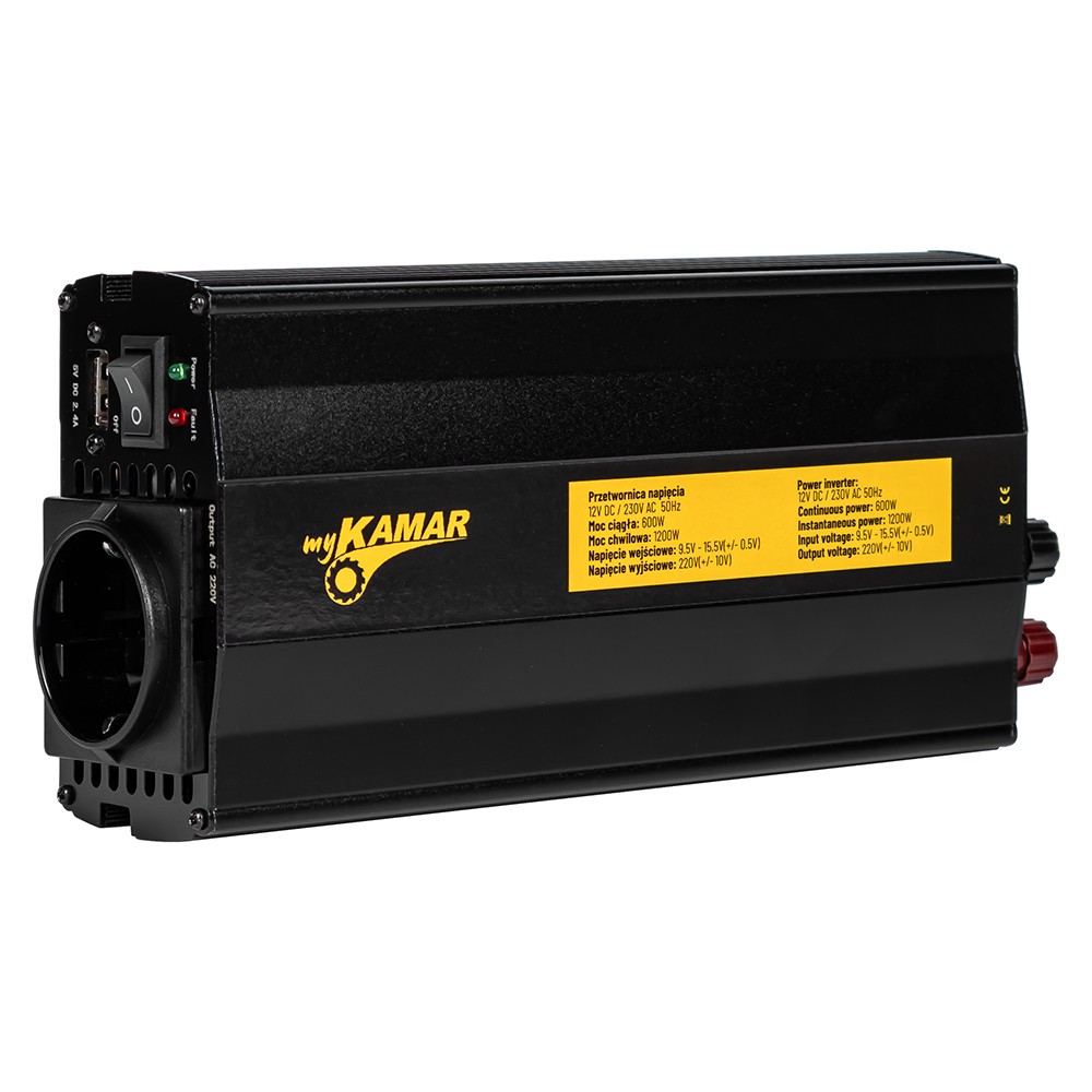Spændingsomformer 12/230 V (600/1200 W)