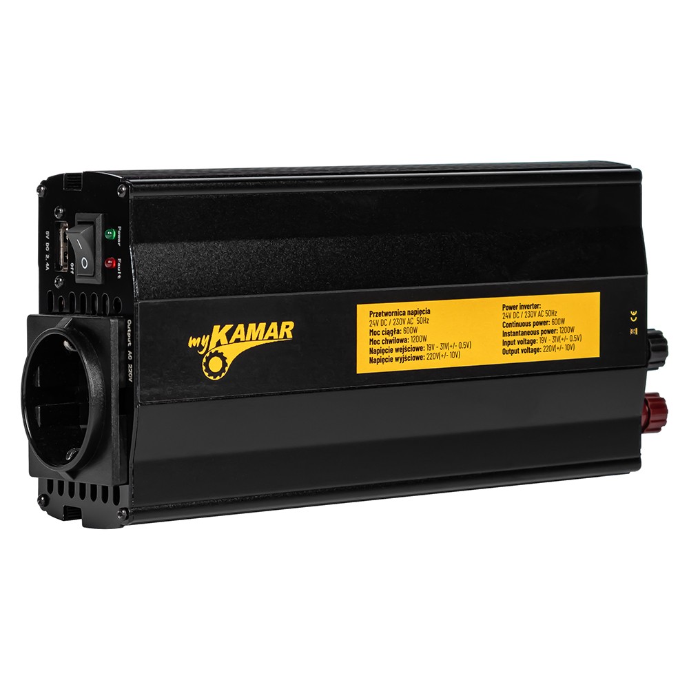 Spændingsomformer 24/230 V (600/1200 W)