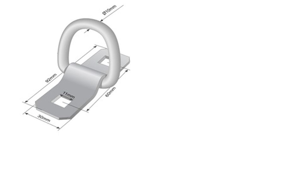 Load lashing handle 92mm