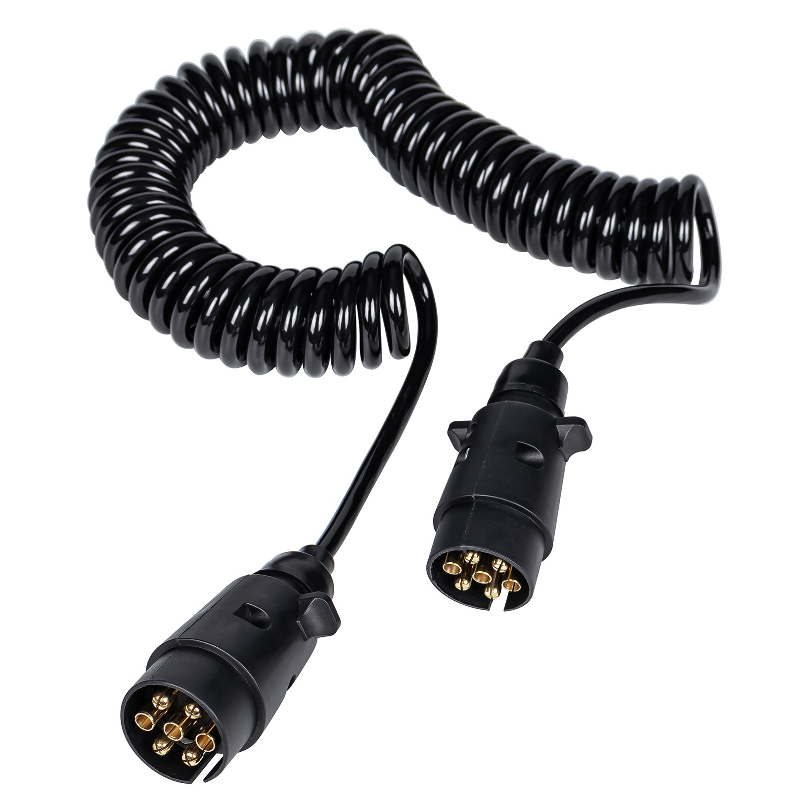 Elektrisk spiralkabel med 12 V Plaststiks, 5 m lo