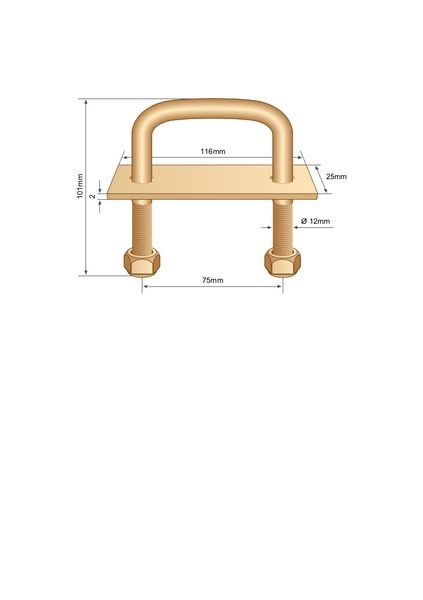gulvbeslag 100 mm