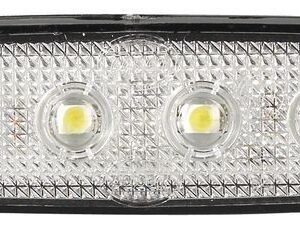 Markeringslygte LED hvid 560.07 12 V 5 m kabel