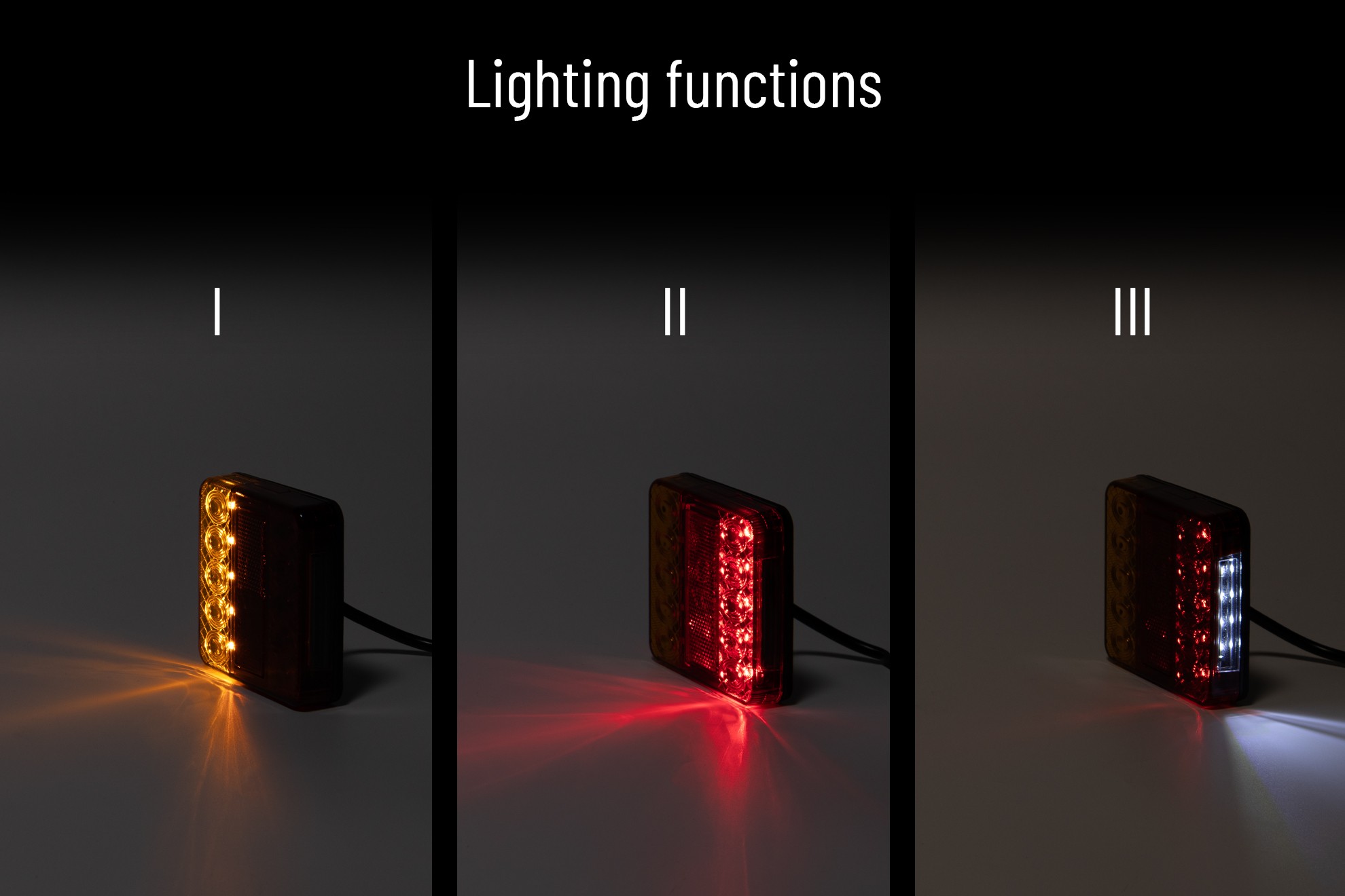Baglygte 12 V 14x LED