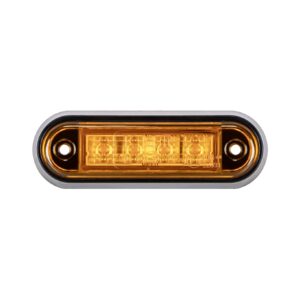 Sidemarkeringslygte 4xLED 12/24 V gul