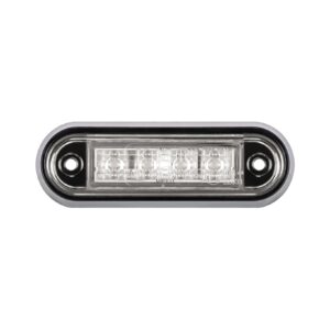 Sidemarkeringslygte 4xLED 12/24 V hvid