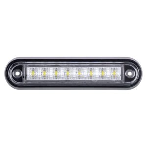 Sidemarkeringslygte 8xLED 12/24 V hvid