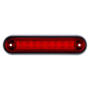 Sidemarkeringslygte 8xLED 12/24 V rød