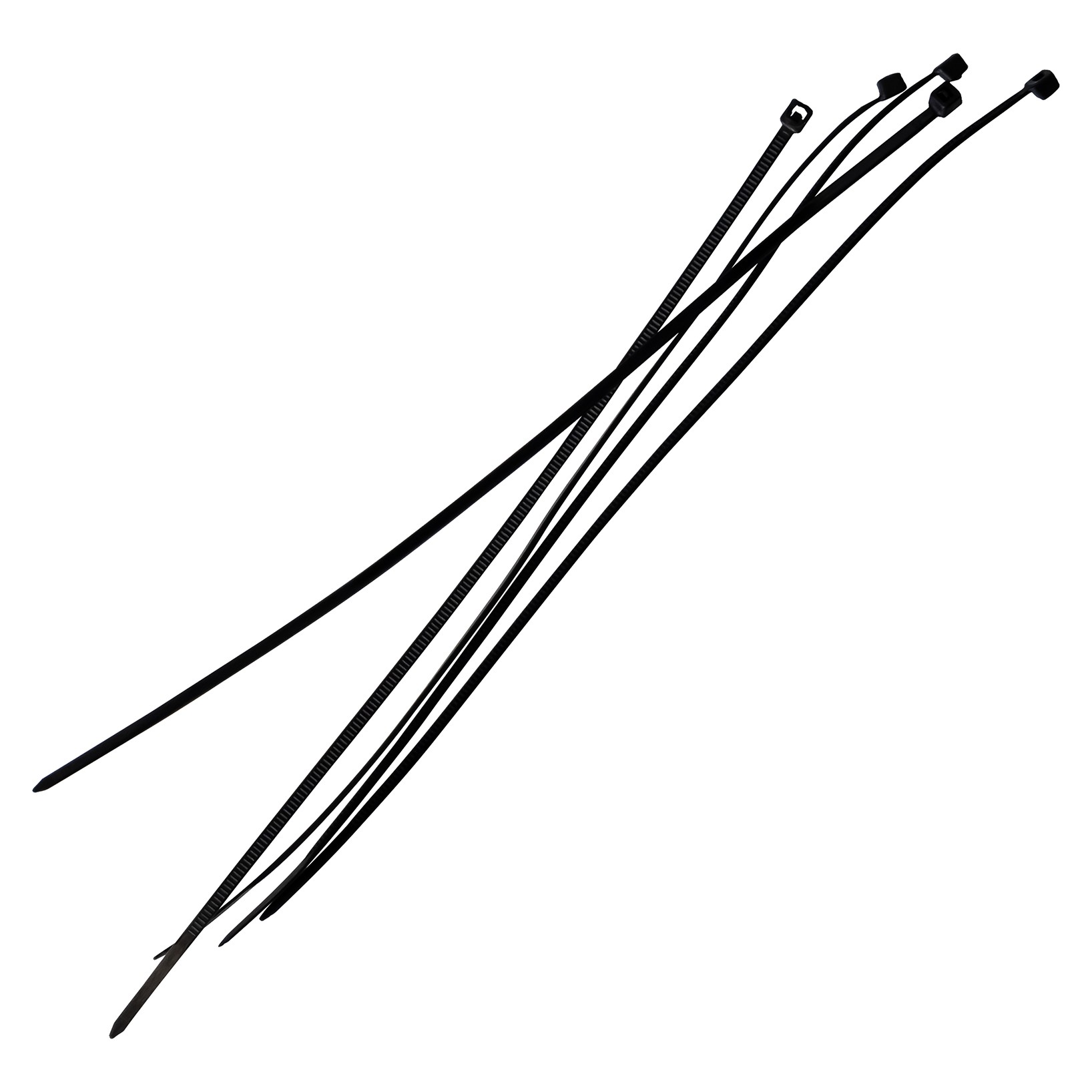 Kabelbindere sort 7.6 × 300 mm (100 stk.)