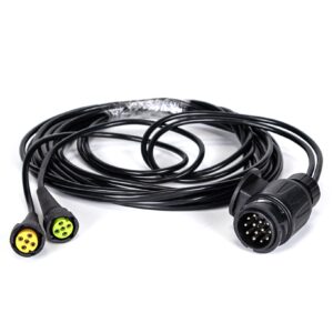 Bajonetkabel 2x5 - stik 13-polet 4,5 m