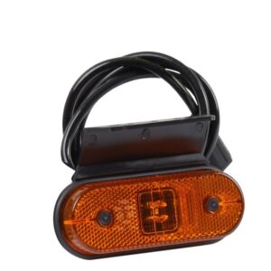 Sidemarkeringslygte, orange Zeta med kabel 1 m
