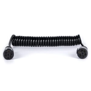Elektrisk spiralkabel HYFLEX med N stik, 3,8 m