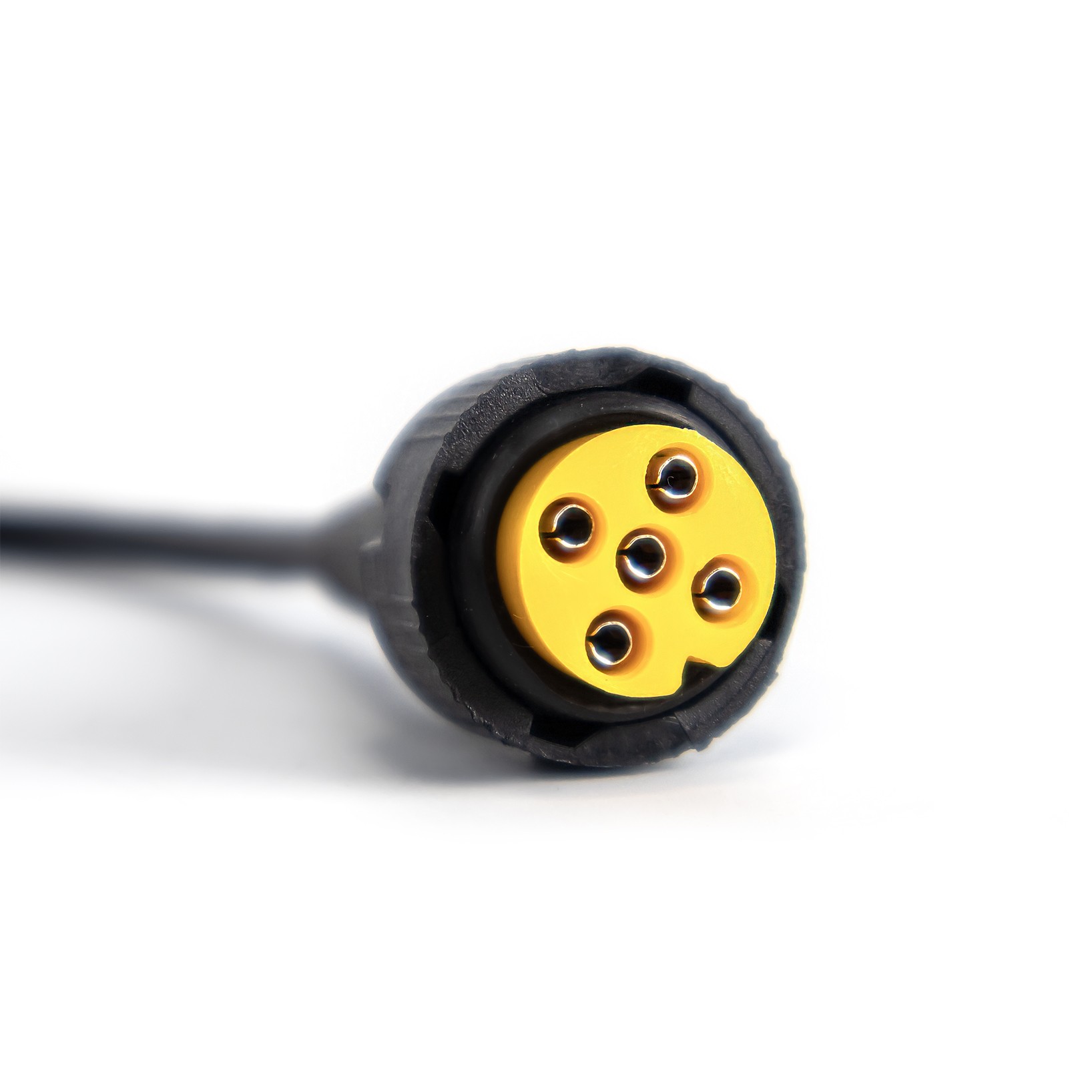 Bajonetstik gul (5 polet) med kabel 1 m