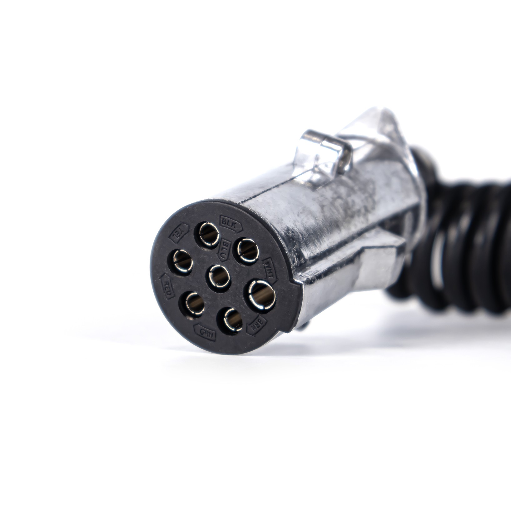 Elektrisk spiralkabel med metal stik N 5 m