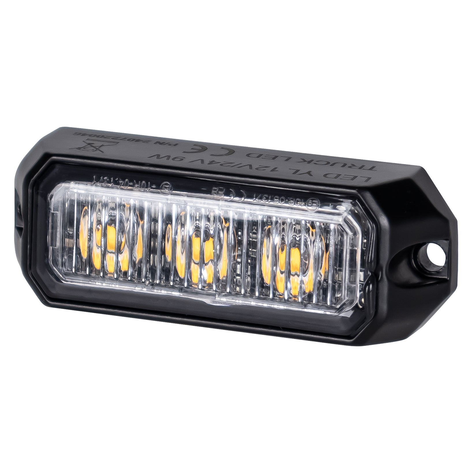 Strobelygte 3x LED orange R10 R65