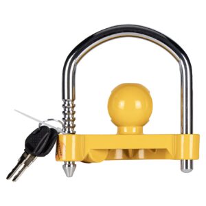 Trailer hitch lock protection