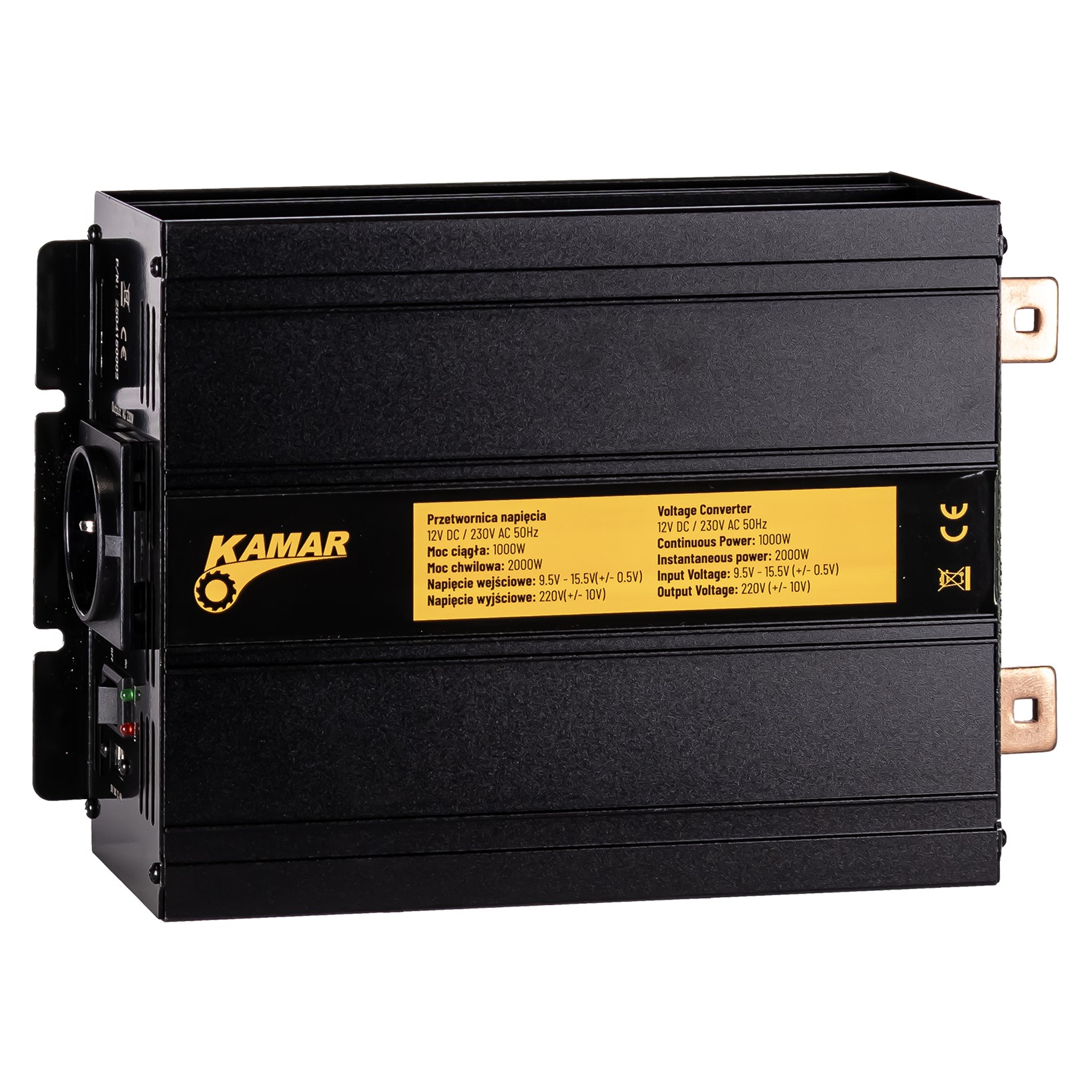 Spændingsomformer 12/230 V (1000/2000 W)