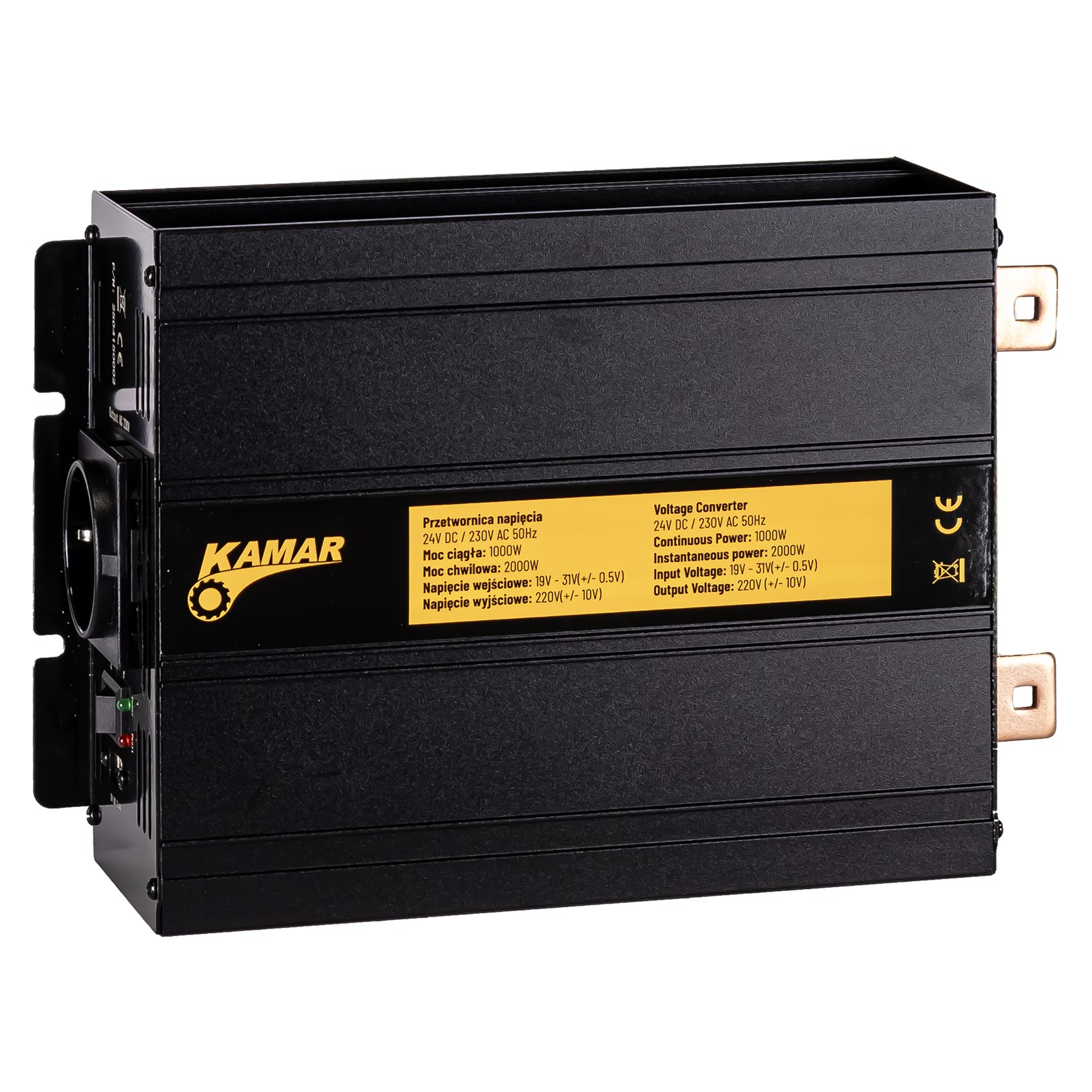 Spændingsomformer 24/230 V (1000/2000 W)