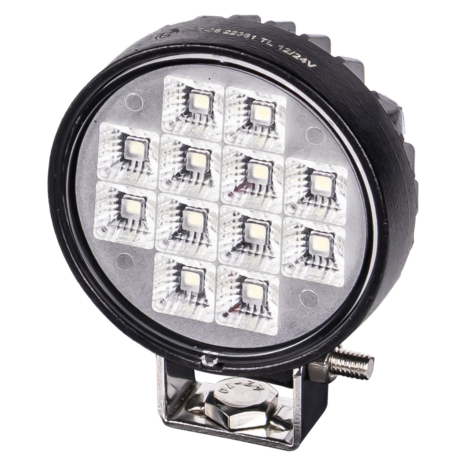 LED-arbejdslys 12x LED rund med kontakt - Billede 4