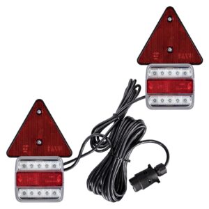sæt lygte LED med magnet, trekant + kabel 7,5 m