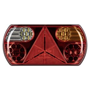Baglygte 12/24 V LED trekant højre