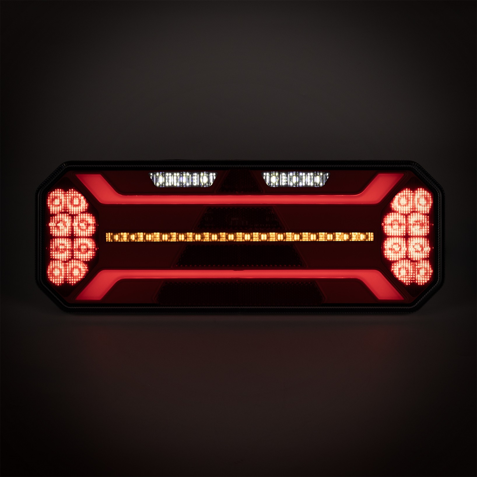 Baglygte LED dynamisk blinklys + trekant venstre