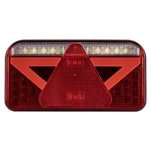 Baglygte LED 7-fun. med trekant + nummerplade venstre