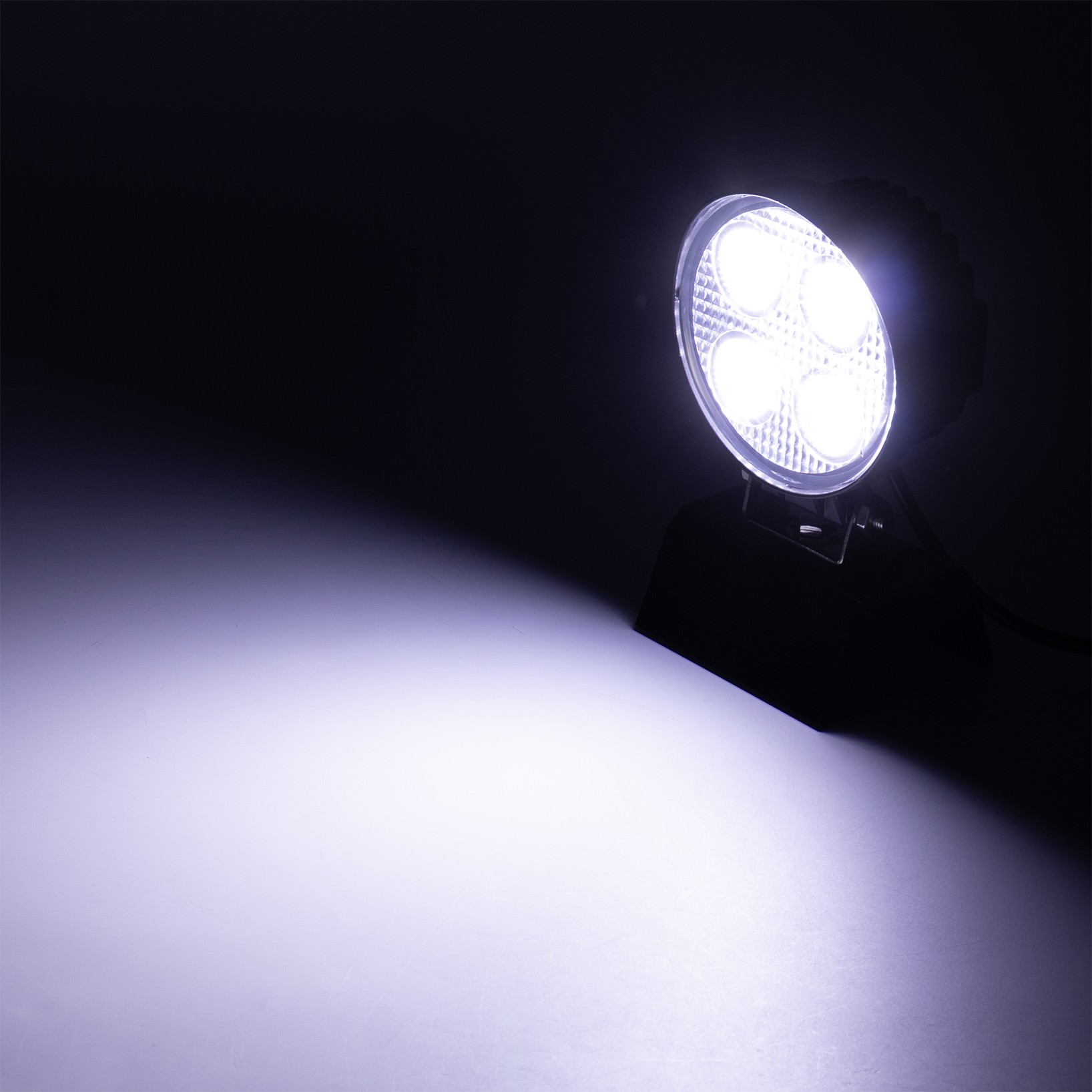 LED-arbejdslys rund 4x LED