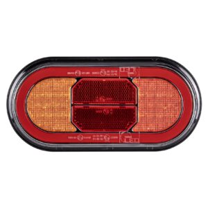 Baglygte led TL lille oval 12/24 V