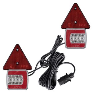 sæt lygte LED 25 magnet, trekant + kabel 7,5 m