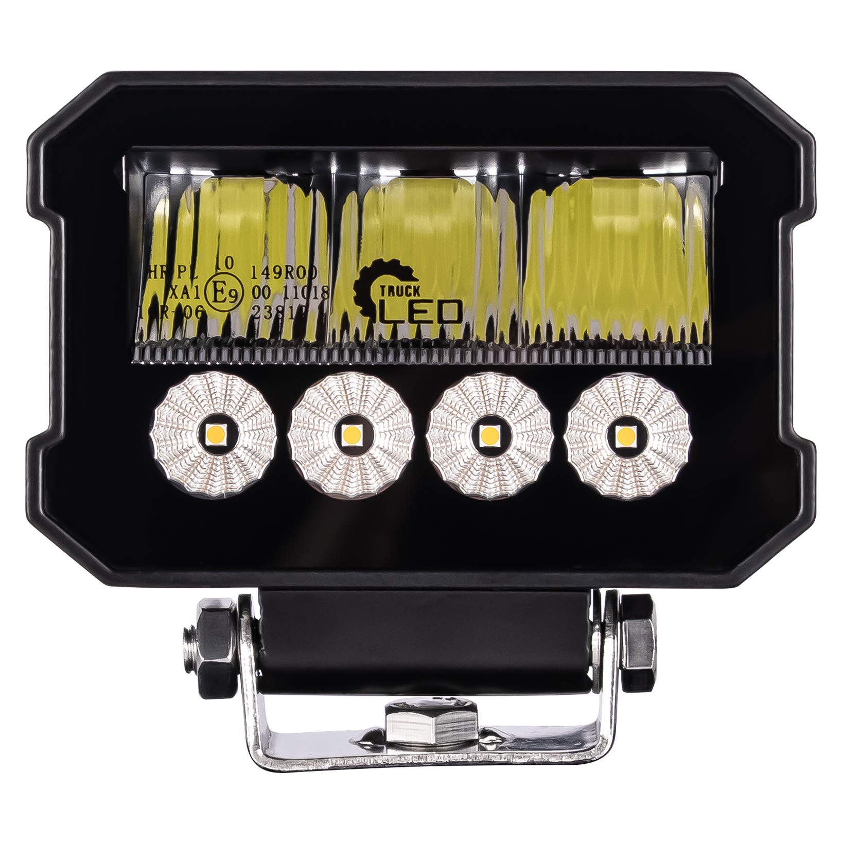 Fjernlys LED + strobo gul