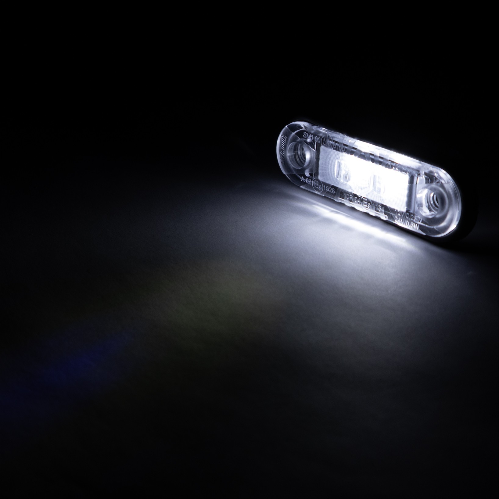 Sidemarkeringslygte, hvid LED