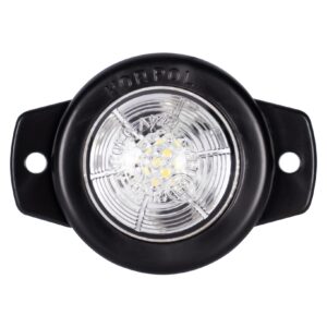 Sidemarkeringslygte hvid 12/24 V