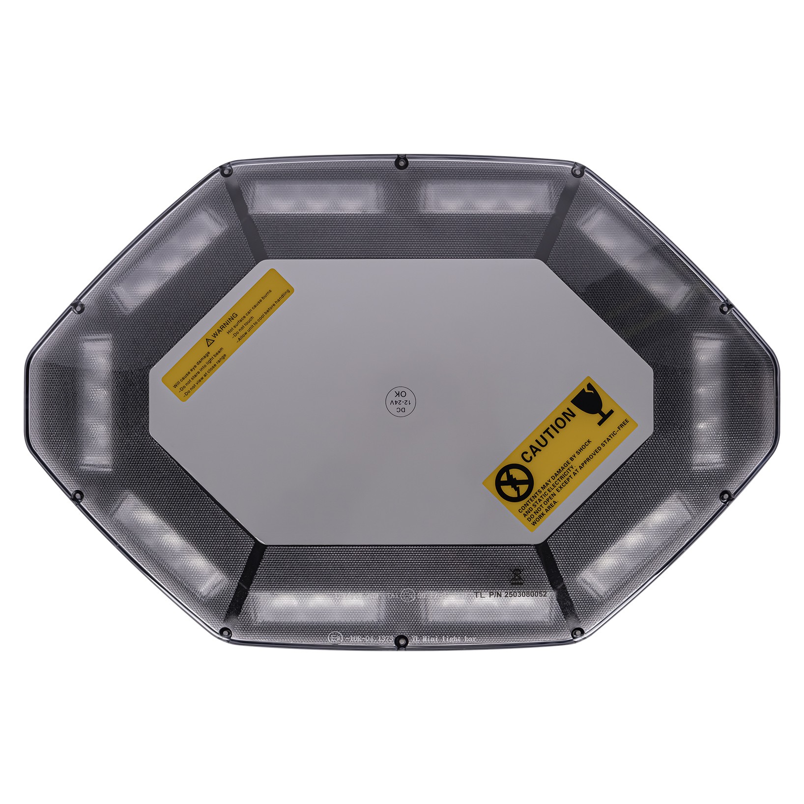 Advarselslysbjælke LED 420x276 mm R65 R10