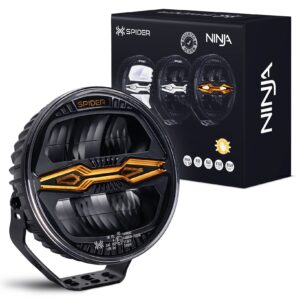 Fjernlys LED X-SPIDER NINJA rund
