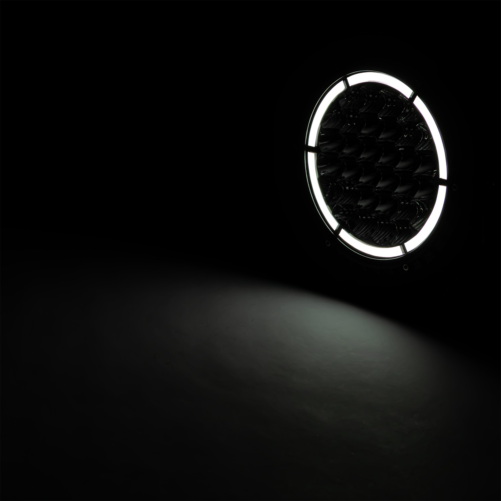 Fjernlys med position LED ring 62x LED