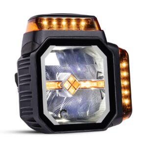 Fjernlys LED + STROBO + opvarmet Lygteglas