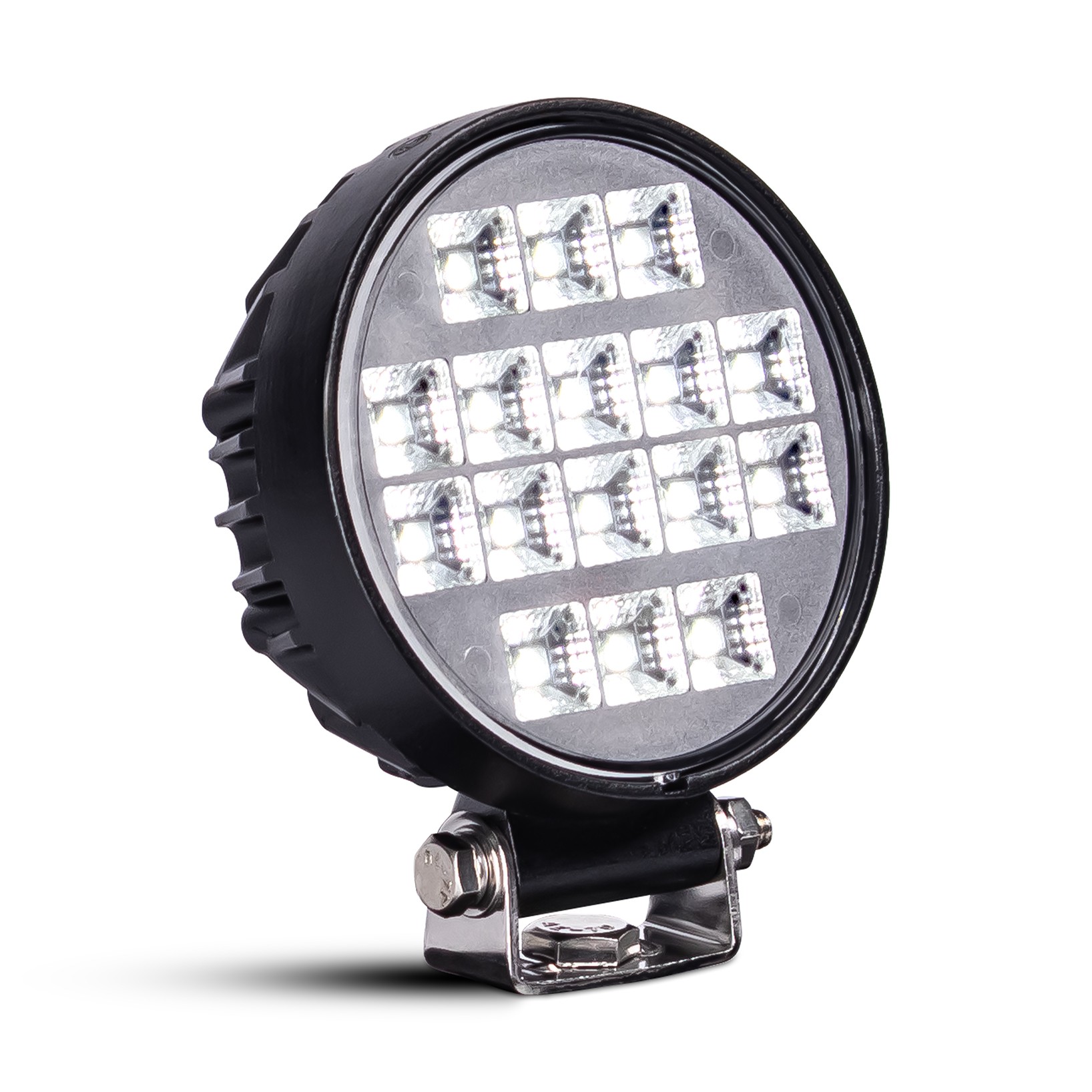 LED-arbejdslys 16x LED rund med kontakt