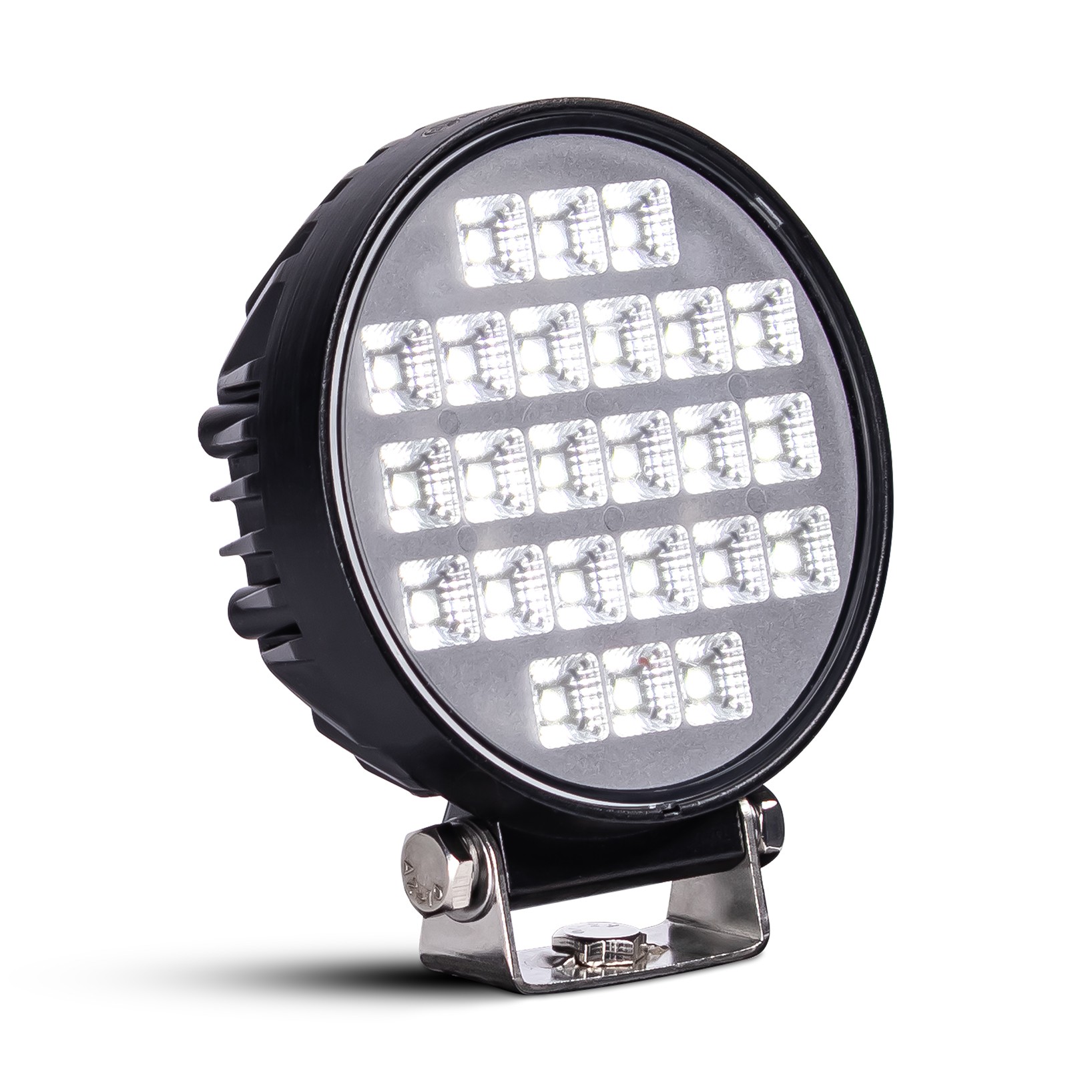 LED-arbejdslys 24x LED rund med kontakt